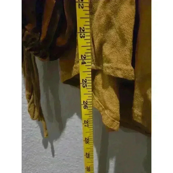 Soft Surroundings Women's L Brown Burnout Peasant Blouse 3/4 Sleeve Boho Whimsy - Picture 8 of 10